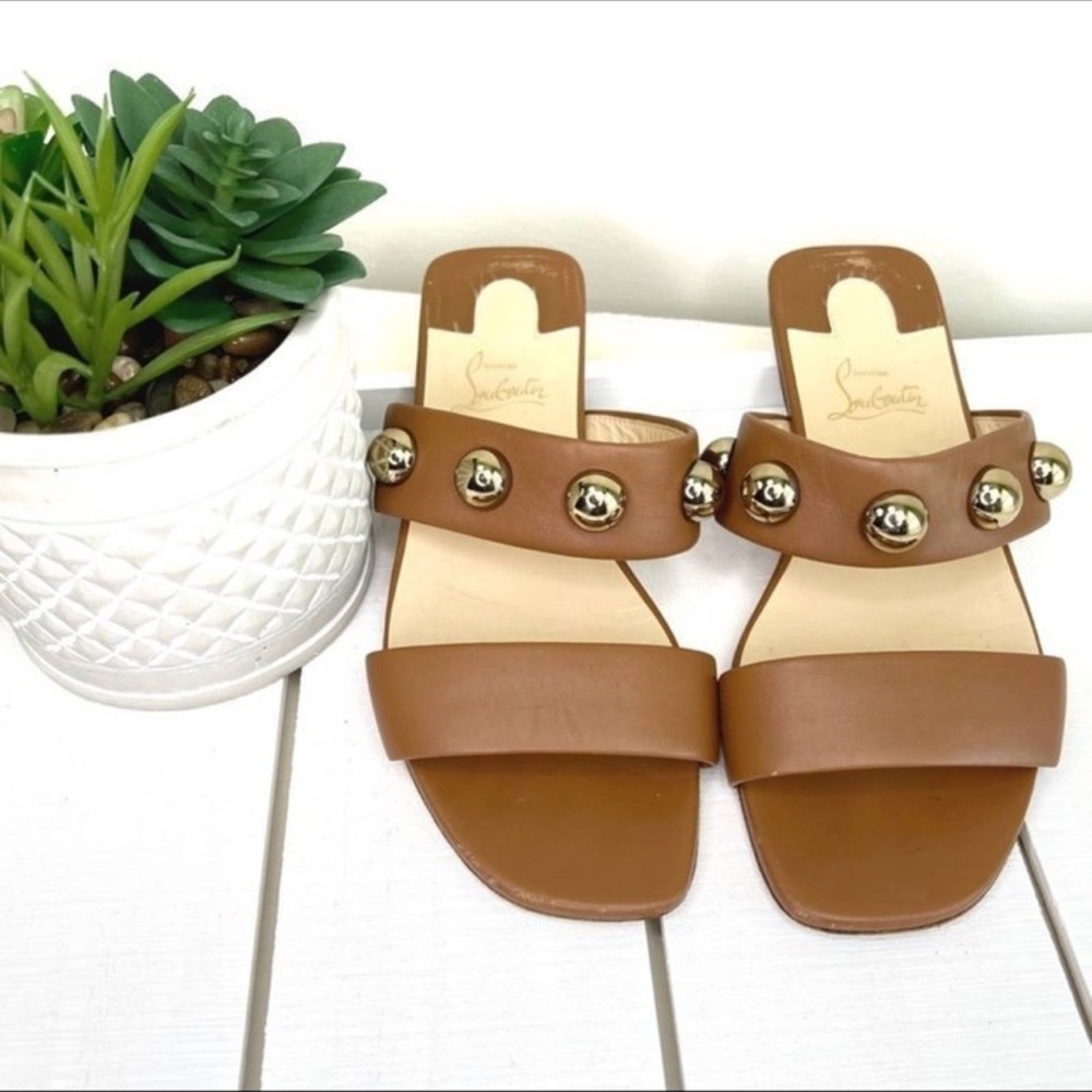Christian Louboutin Simple Billie embellished leather sandals